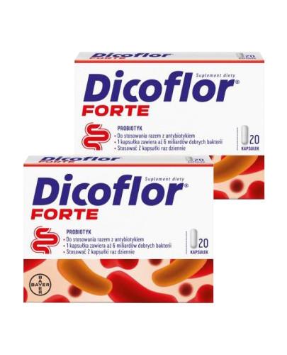 Dicoflor Forte, 2 x 20 kapsułek